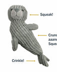 Plush Seal with Crunch Toy