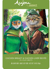 Rawz Aujou Cat Pouch, Chicken Breast & Chicken Liver, 2.46oz.