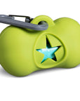 Silicone Dog Waste Bag Holder, 15 Poop Bags Included