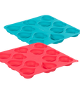 Heart Shape Silicone Bake and Freeze Dog Treat Maker Molds - Pack of 2