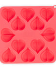 Heart Shape Silicone Bake and Freeze Dog Treat Maker Molds - Pack of 2