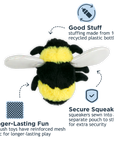 Bee with Squeaker Dog Toy