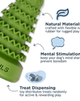 Natural Rubber Evergreen Reward Dog Toy