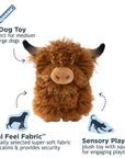 Highland Cow with Squeaker Toy