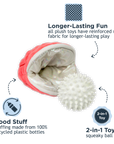 Oyster with Pearl Squeaker Dog Toy