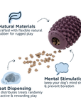 Natural Rubber Pinecone Reward Toy