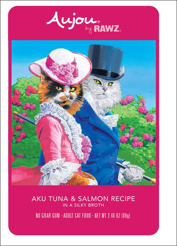Rawz Aujou Cat Pouch, Tuna & Salmon 2.46oz.