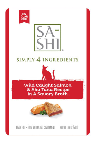 Sa-Shi Aku Salmon & Tuna Cat , 1.76oz.