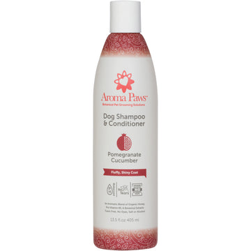 Dog Shampoo and Conditioner-  Pomegranate And Cucumber, 13.5 oz.