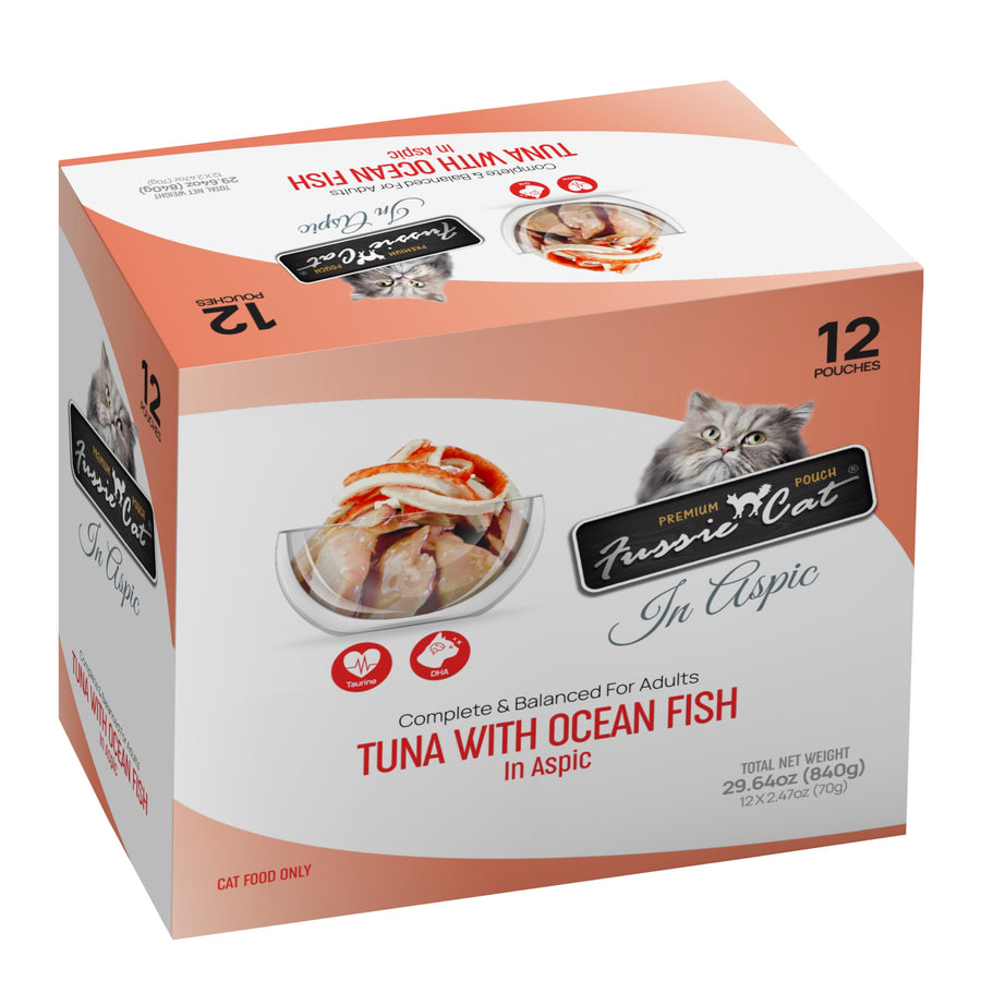 Tuna with Ocean Fish in Aspic Cat, 2.47oz.