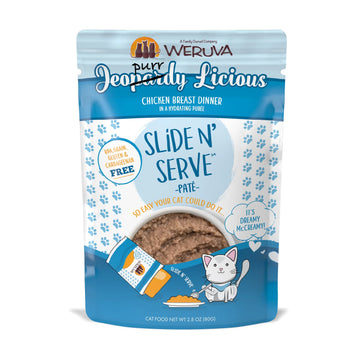 Weruva Cat Paté Pouch, Jeopurrdy Licious 2.8oz.