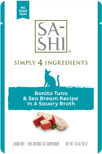 Sa-Shi Aku Tuna & Sea Bream Cat , 1.76oz.