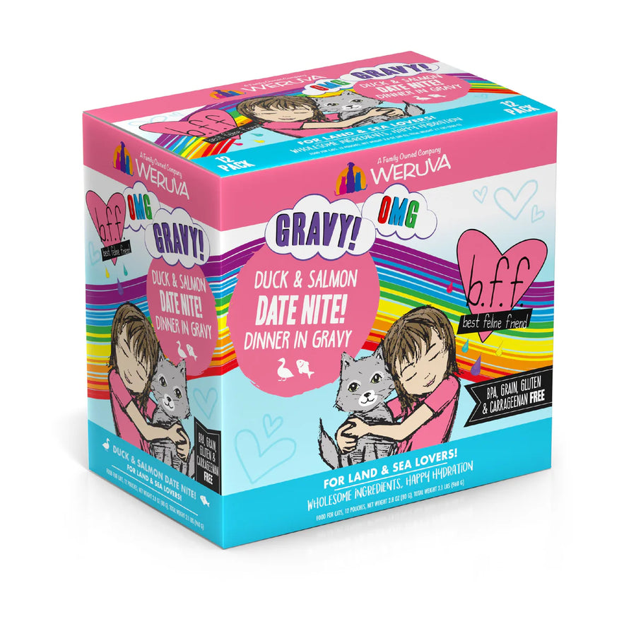 Weruva Cat BFF OMG GRAVY Pouch, Date Night 2.8oz.