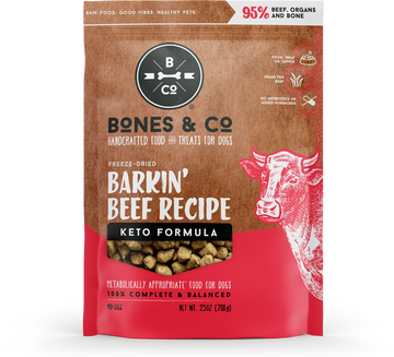 Low-Carb Freeze-Dried Dog Food, Barkin Beef