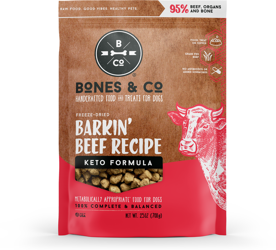 Low-Carb Freeze-Dried Dog Food, Barkin Beef