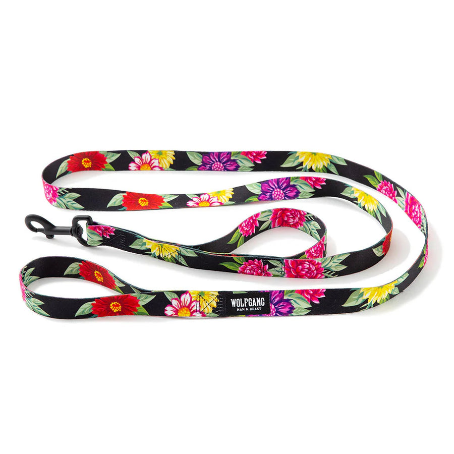 Dark Floral React Dual- Handle Dog Leash