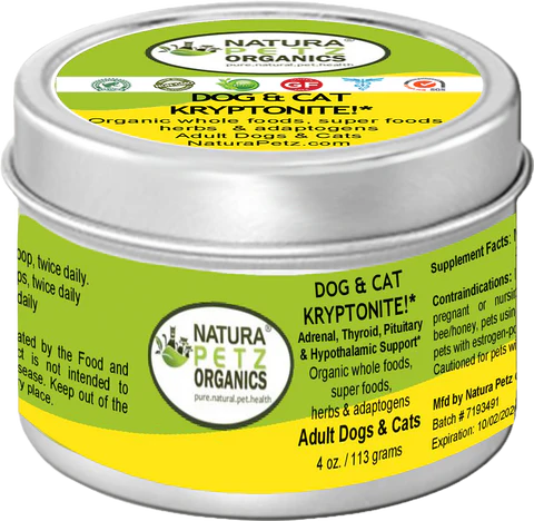 DOG AND CAT KRYPTONITE MEAL TOPPER - ADRENAL, THYROID, PITUITARY & HYPOTHALAMIC SUPPORT* , 4oz