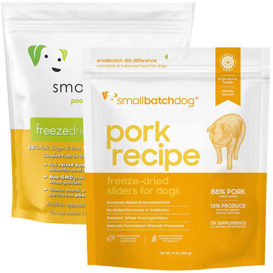 Smallbatch Freeze-Dried Pork Recipe Dog, 14oz.