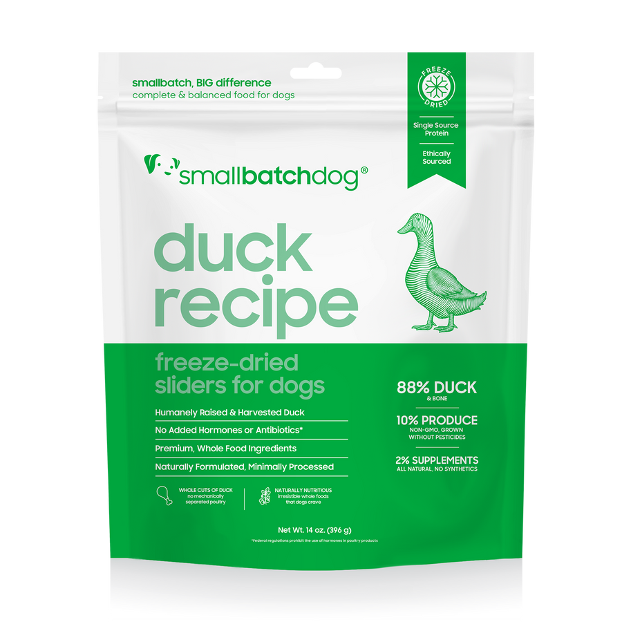 Smallbatch Freeze-Dried Duck Recipe Dog