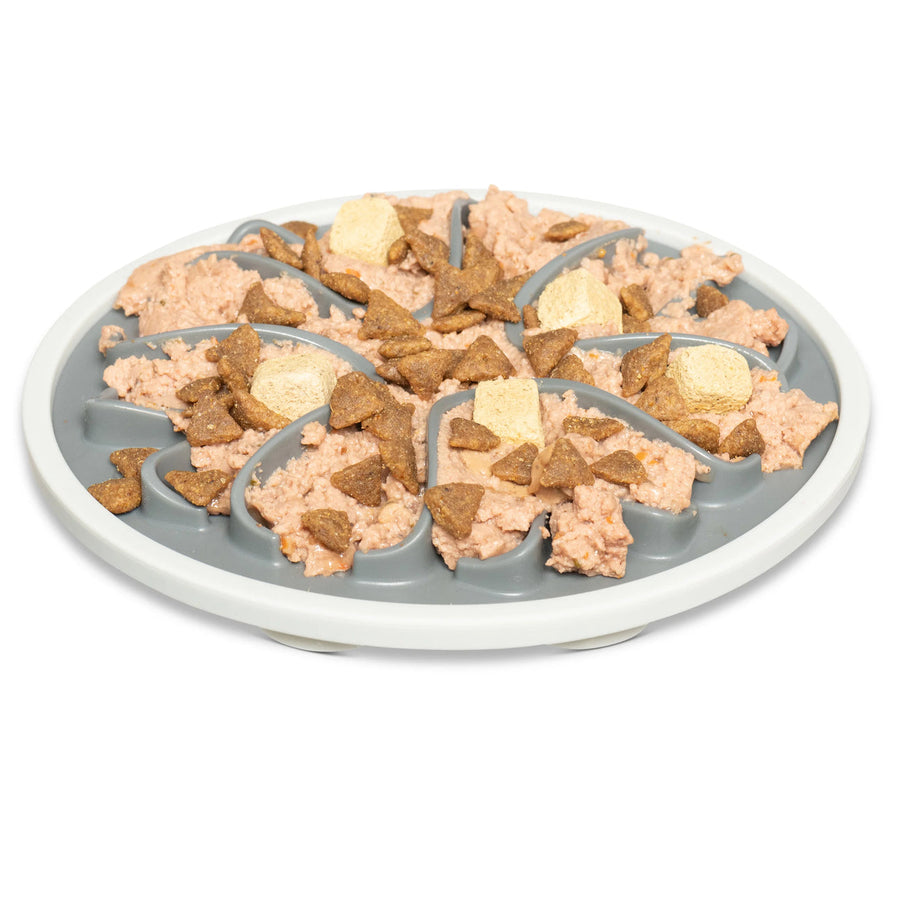 Interactive Slow Feeder, 6", Cool Grey