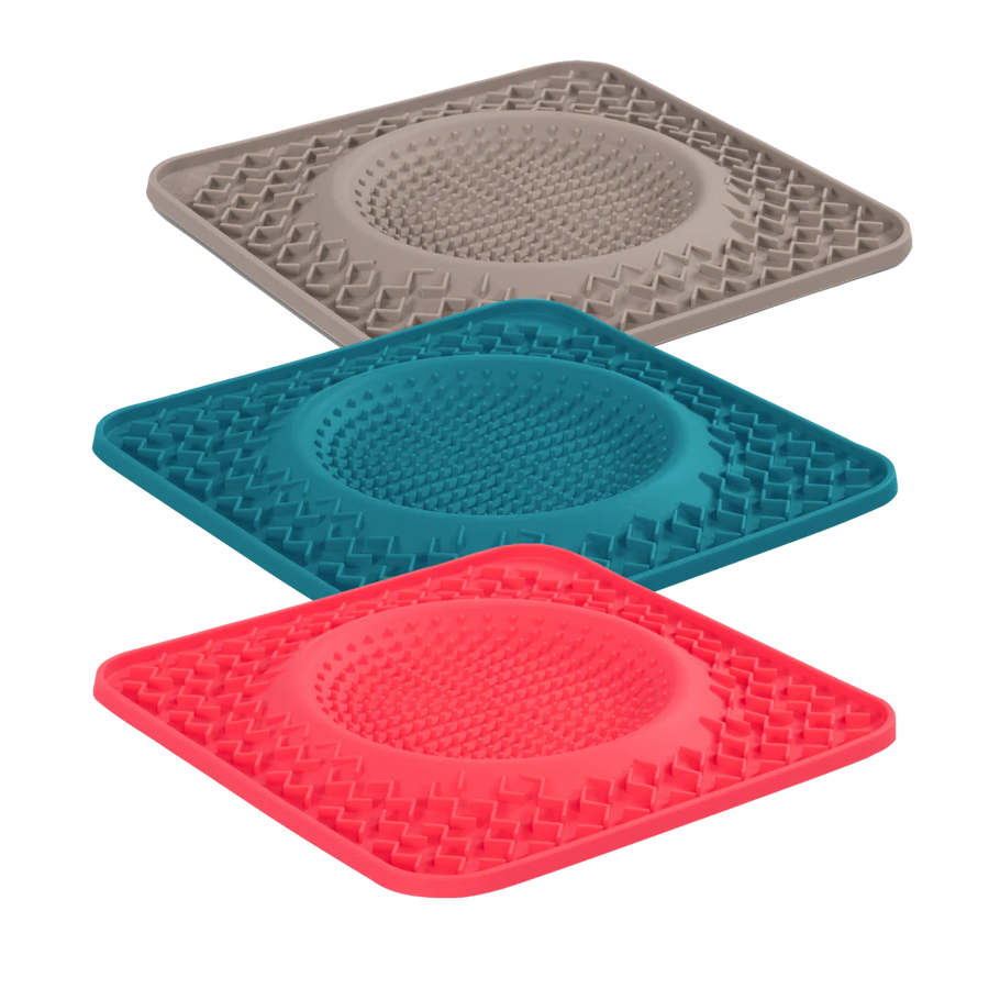 Messy Mutts Therapeutic Dog Lick Bowl Mat, Interactive Dog Feeder