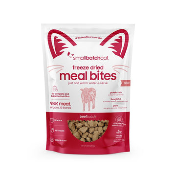 Smallbatch Freeze-Dried Beef Meal Bites Cat, 10oz.
