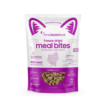 Smallbatch Freeze-Dried Turkey Meal Bites Cat, 10oz.