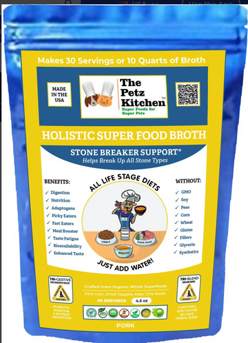 The Pets Kitchen Super Food Pork Broth- Stone Breaker Support*