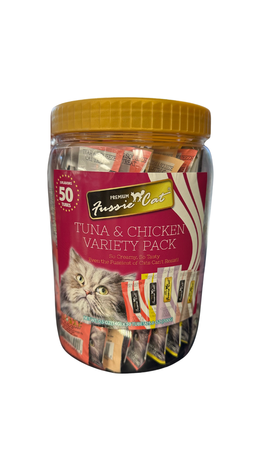 Fussie Cat Tuna & Chicken Variety Tub , 50ct.