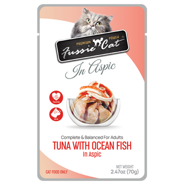 Tuna with Ocean Fish in Aspic Cat, 2.47oz.