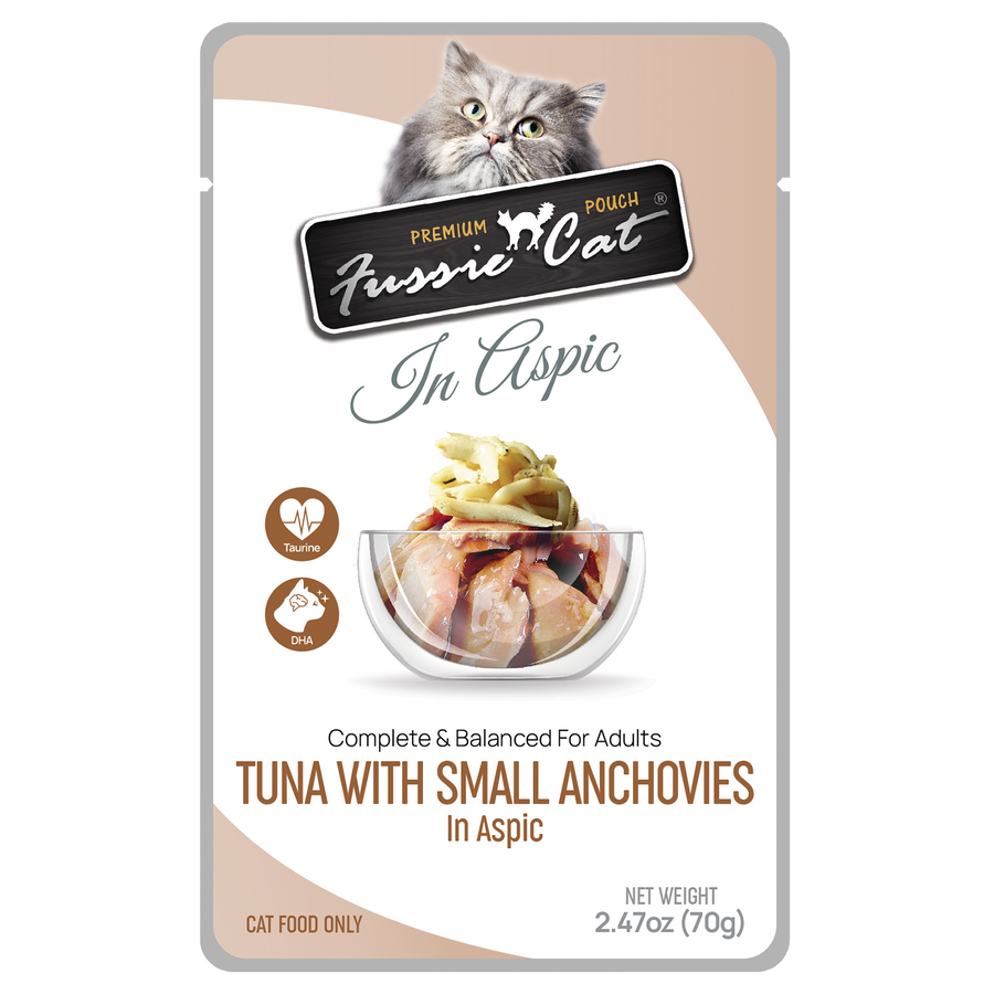 Tuna with Small Anchovies in Aspic Cat, 2.47oz.