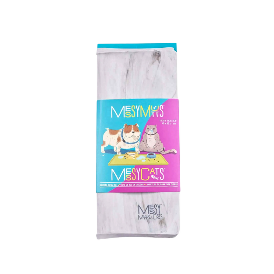 Silicone Non-Slip Dog or Cat Bowl Mat with Raised Edge, 15.75" x 12"