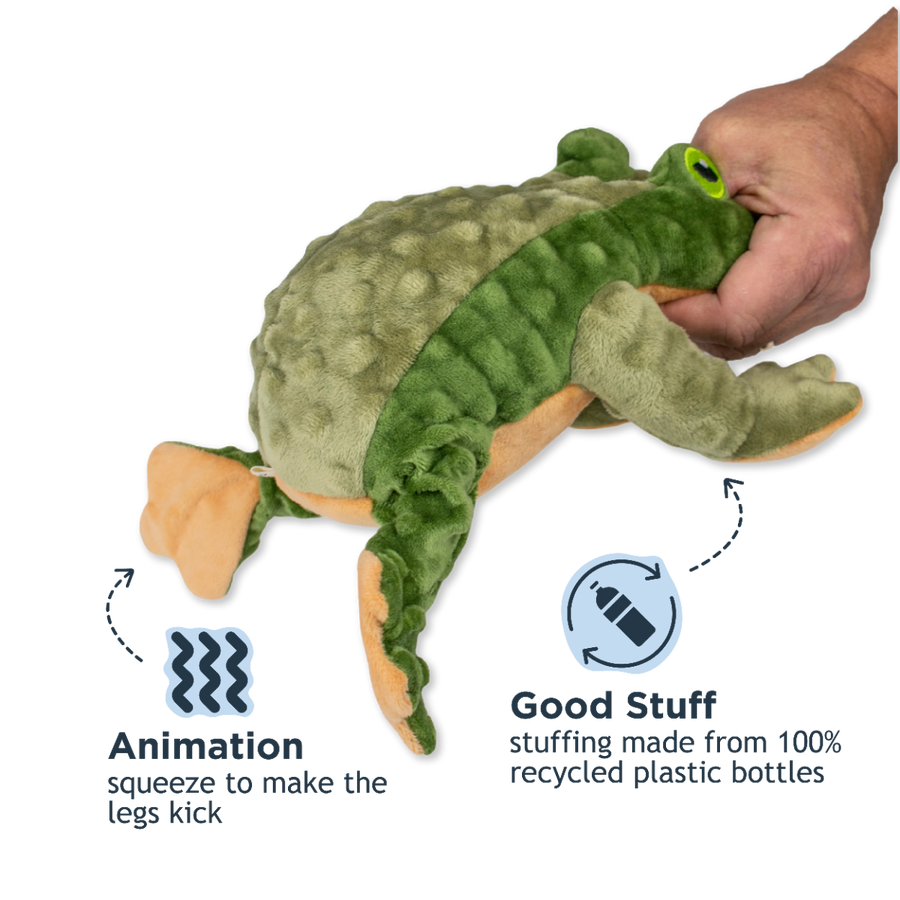 Animated Frog Dog Toy