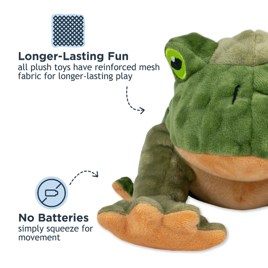 Animated Frog Dog Toy