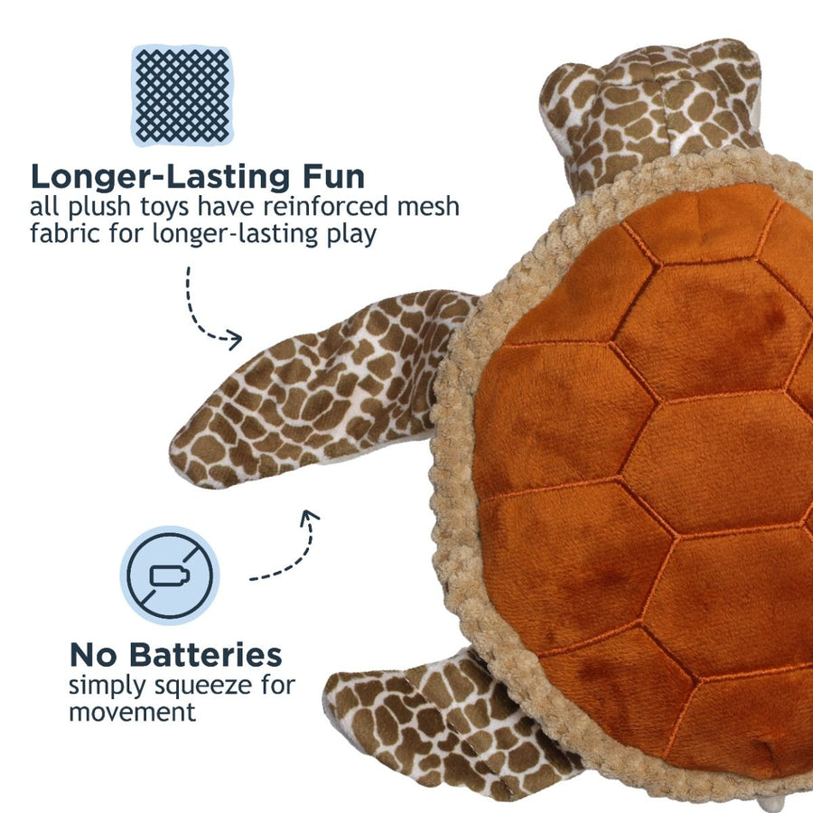 Animated Sea Turtle Dog Toy