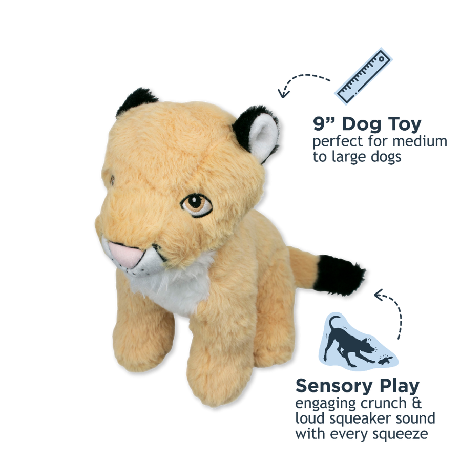 Crunch Mountain Lion Dog Toy
