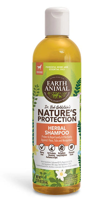 Flee & Tick Herbal Dog Shampoo, 12 oz