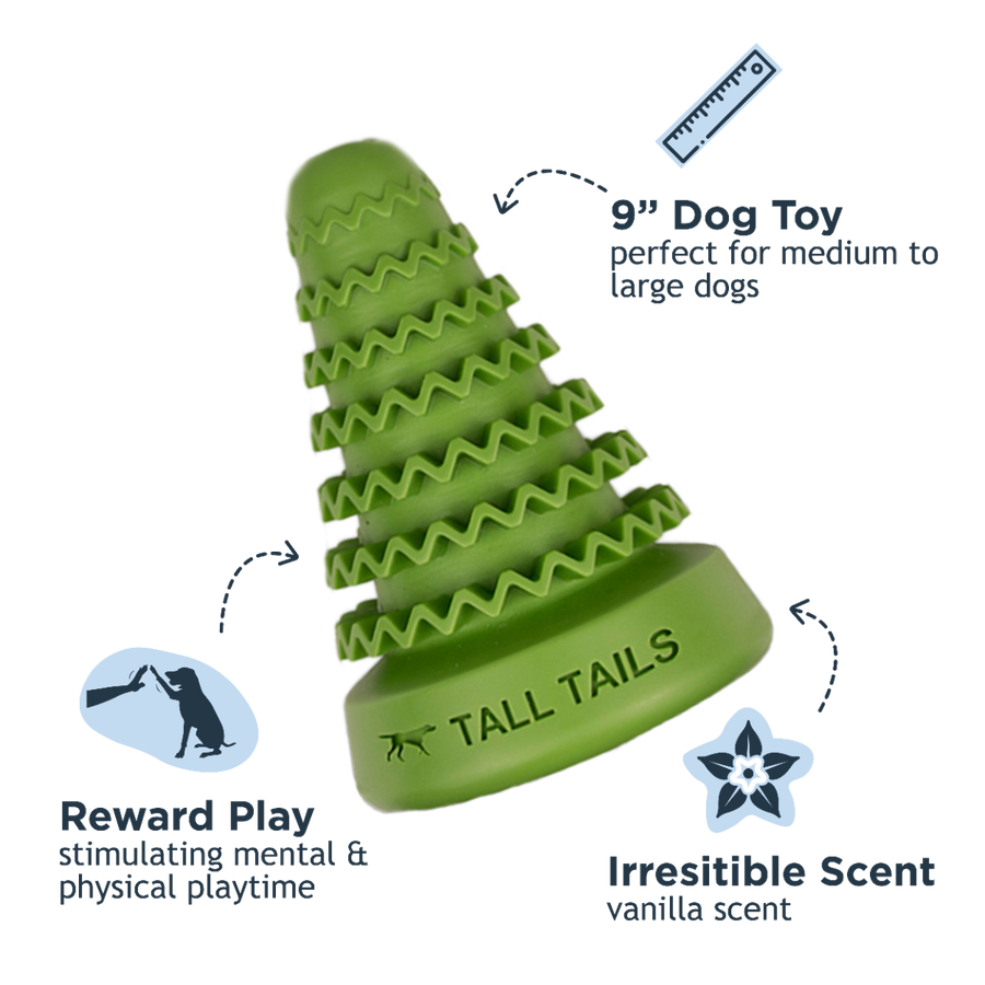 Natural Rubber Evergreen Reward Dog Toy