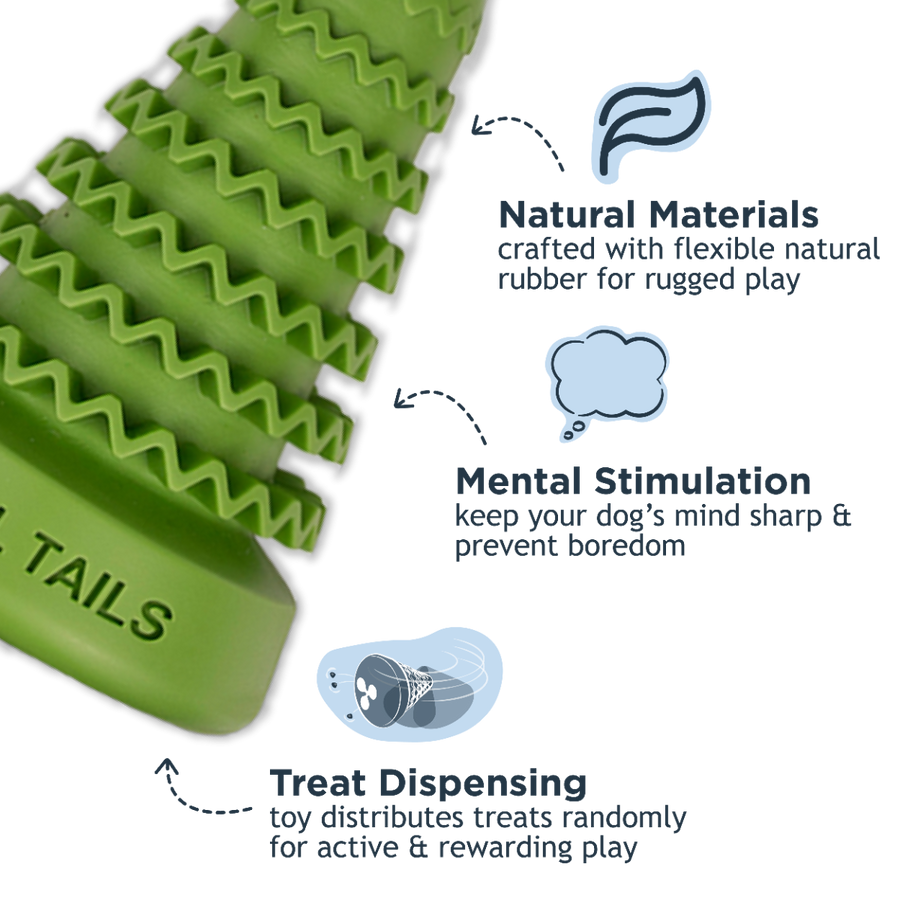 Natural Rubber Evergreen Reward Dog Toy