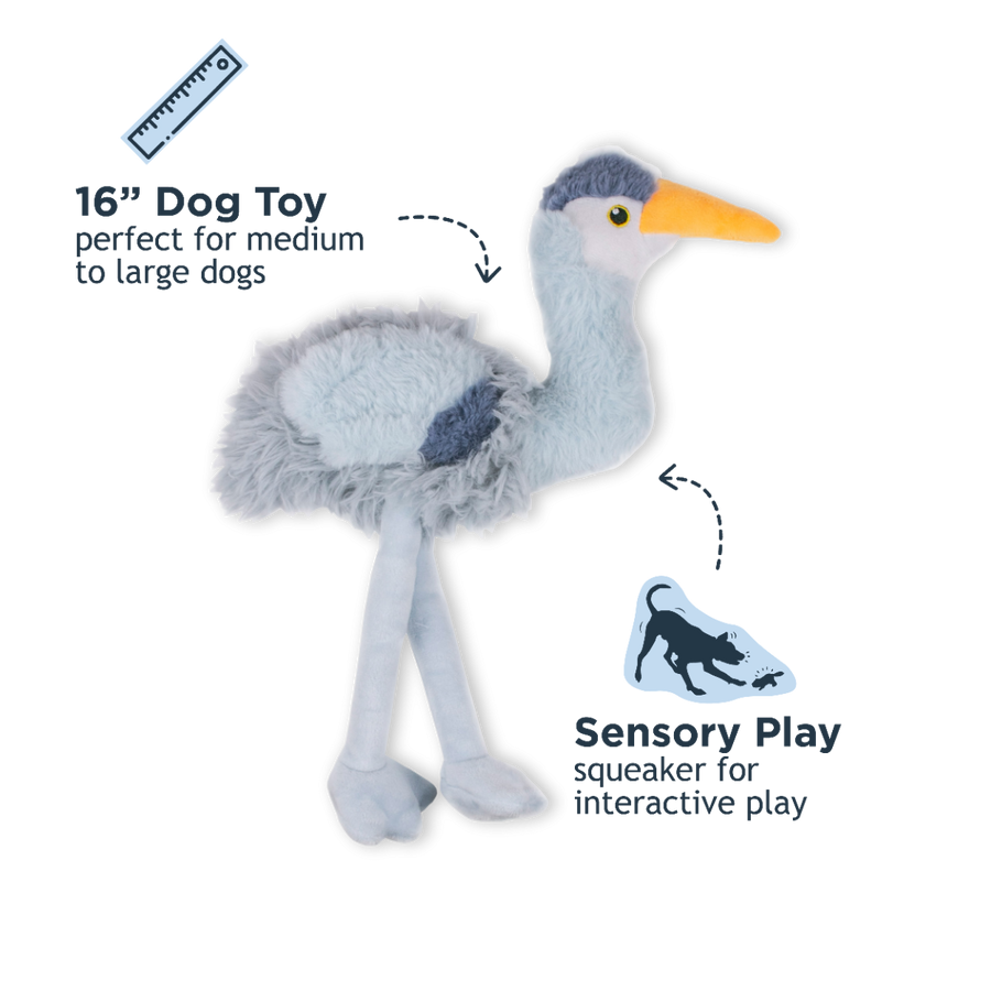 Heron Rope Body Dog Toy