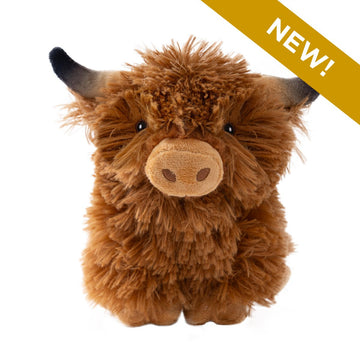 Highland Cow with Squeaker Toy