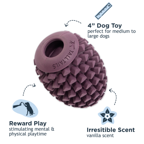 Natural Rubber Pinecone Reward Toy