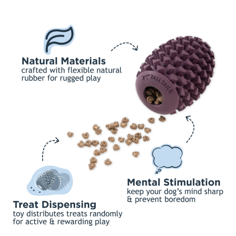 Natural Rubber Pinecone Reward Toy