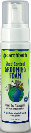 Shed Control Grooming Foam Dogs & Puppies- Green Tea & Awapuhi, 8oz