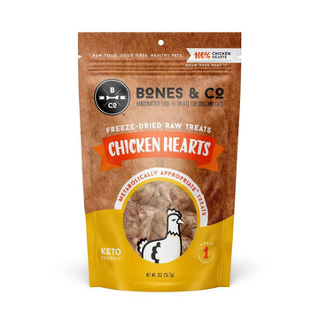 Freeze-Dried Raw- Chicken Hearts , 1.9 oz.