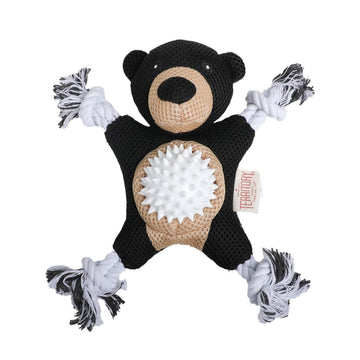 2-In-1 Dog Toy, Black Bear