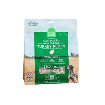 Freeze-Dried Raw Dog Food, Homestead Turkey