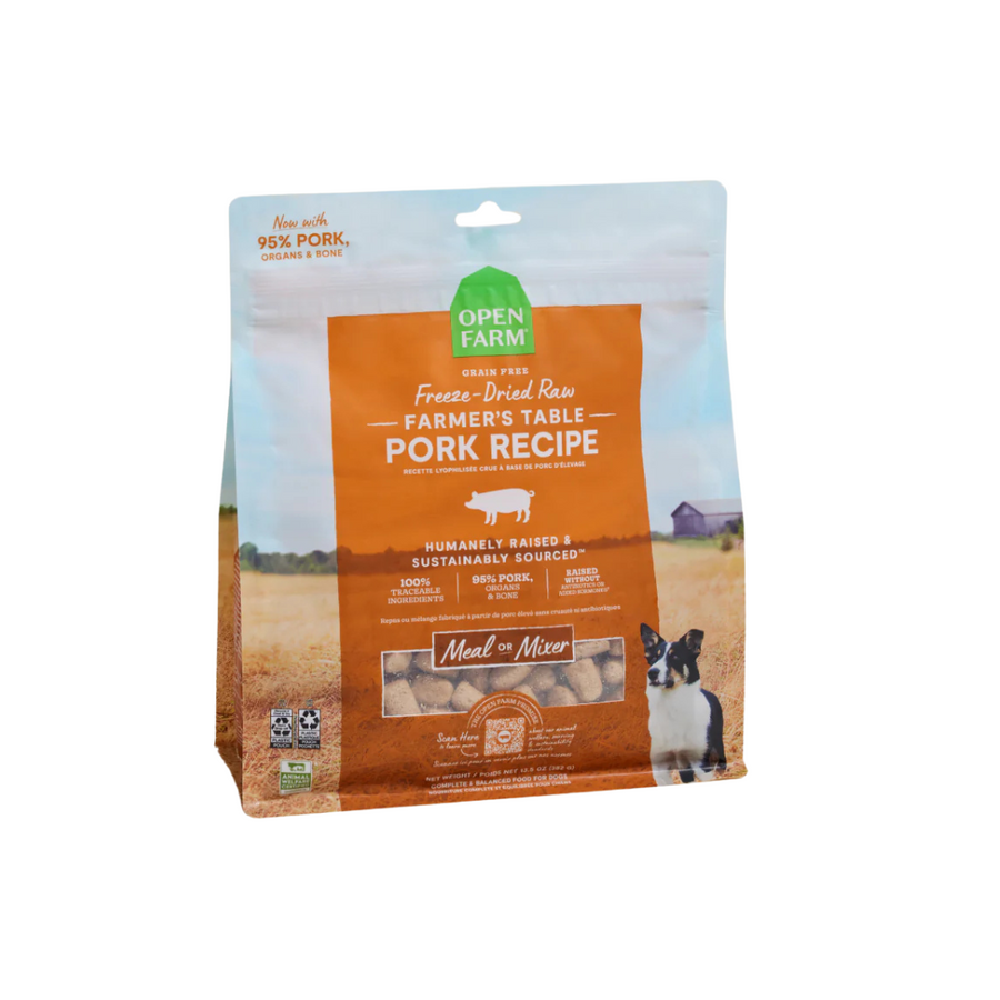 Freeze-Dried Raw Dog Food, Pork