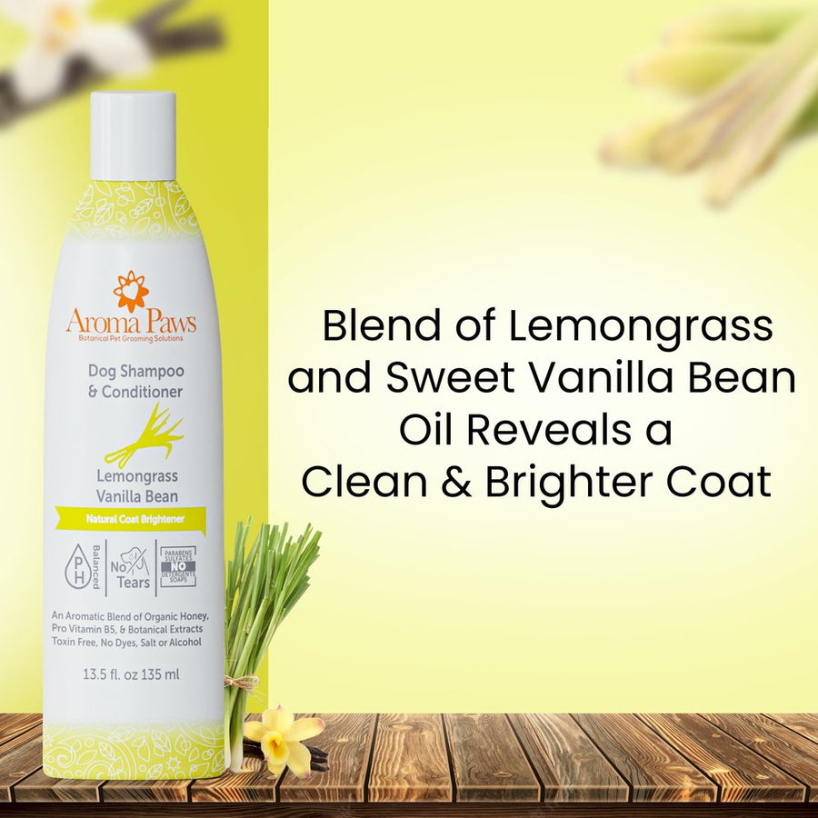 Lemongrass Vanilla Bean Brightening Shampoo & Conditioner, 13.5 oz.